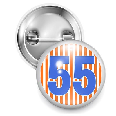 OKC #55 Wearable Button Pin 