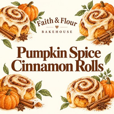 Pumpkin Spice Cinnamon Rolls 4 Pack