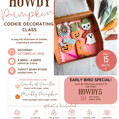 Howdy Pumpkin Cookie Class 