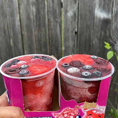 Frozen Cups With Fruit 🍉🍏🍓