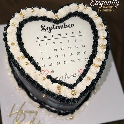 8 Inch 3 Layer Heart Cake 