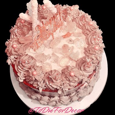 Raspberry Soiree- 8" Vintage Heart Shaped