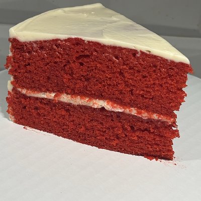 Red Velvet Cake Slice WITHOUT PECANS