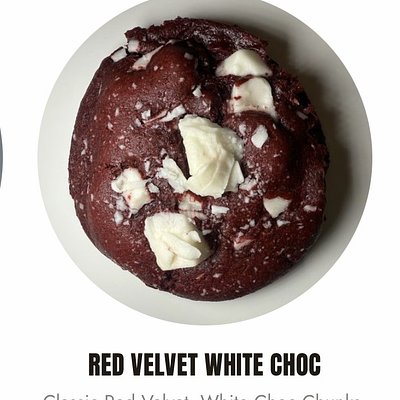 Red Velvet White Chocolate Chip Cookie 
