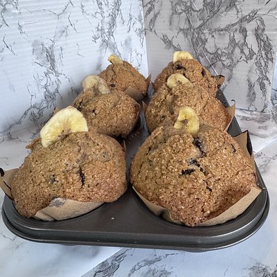 4-Pack Banana Chocolate Crunch Muffins