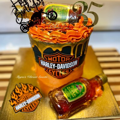 Cakes with Liquor Bottles