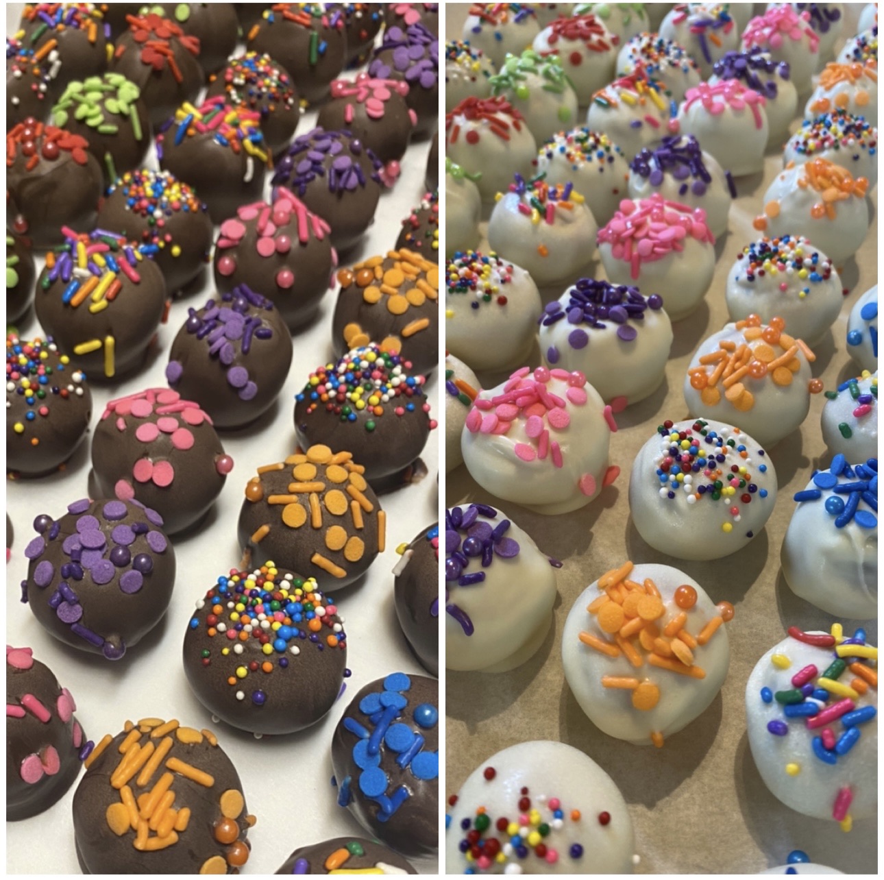 Vanilla/Chocolate Cake Balls