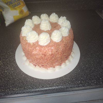 Cheesecake Stuffed Cake Strawberry 