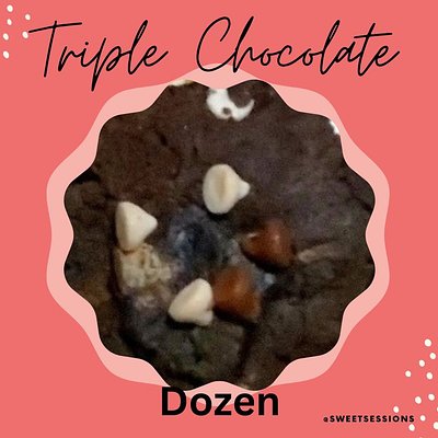 1-Dozen Triple Chocolate Protein Cookie