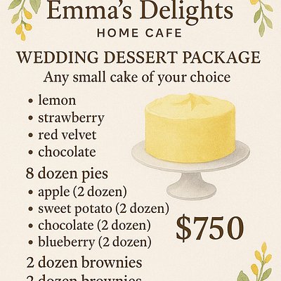 Wedding Dessert Package