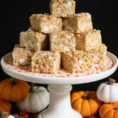 Pumpkin Spice Rice Krispie Treat 