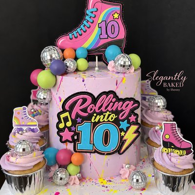 6” 3-Layer Cake + 24 Cupcakes