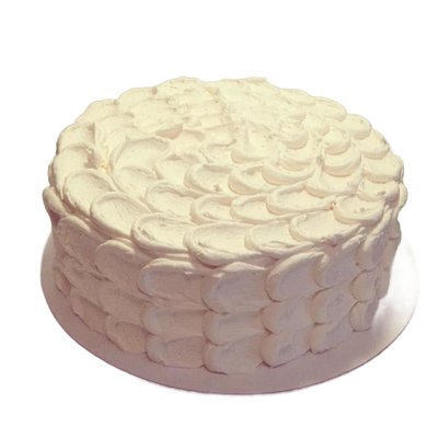 10 Inch Round Single Tier (Serves 35)
