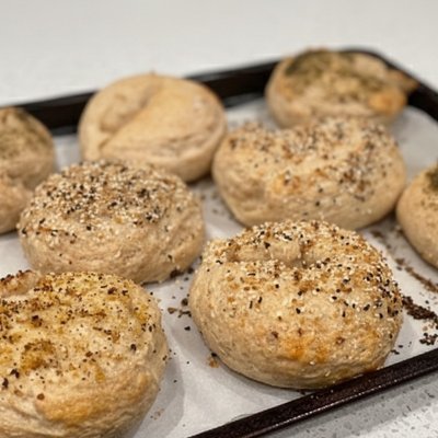 Vegan Sourdough Bagels