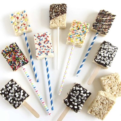 Chocolate Dipped Rice Crispy Treats 1 Dz