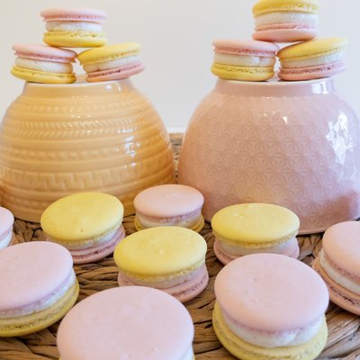 Raspberry Lemonade Macarons ( 30 pcs. )