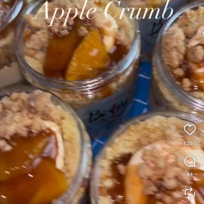 Apple 🍏 Crumble Cake Jar 🫙 
