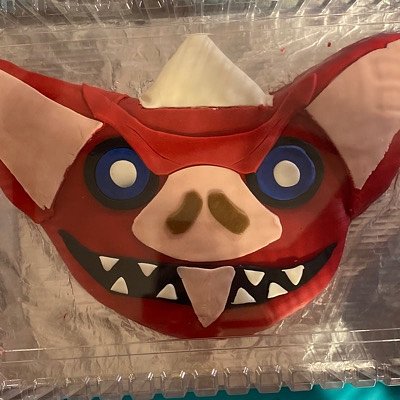 Character Cake, 2 Layer Sheet Cake Carved And Sculpted Into Requested Character