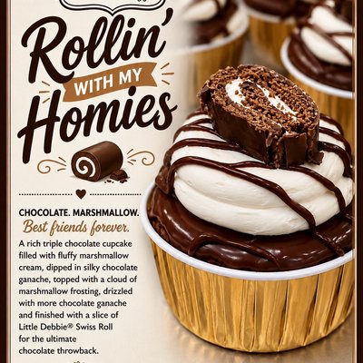 Rollin' With My Homies Cupcake 
