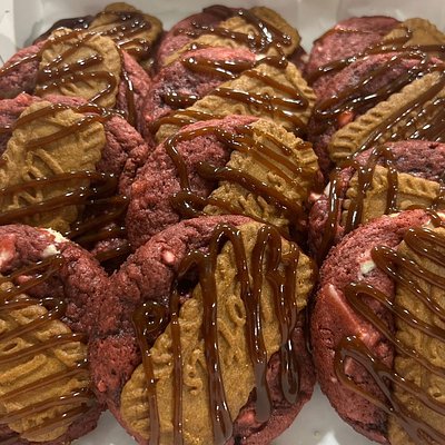 Red Velvet Cookie Butter Cookies - 1 Dozen