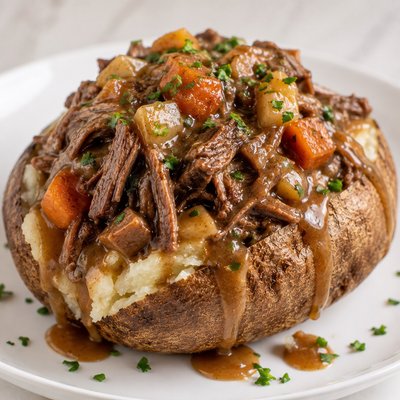 Pot Roast Baked Potato