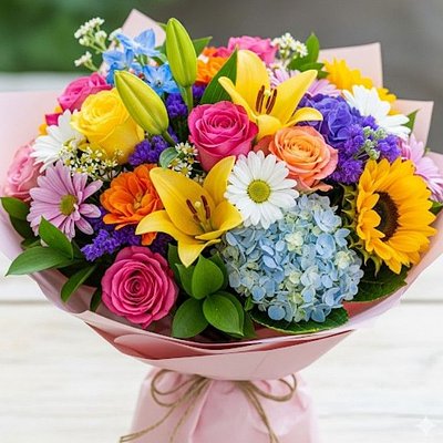 Large Bright And Bold Mixed Bouquet 