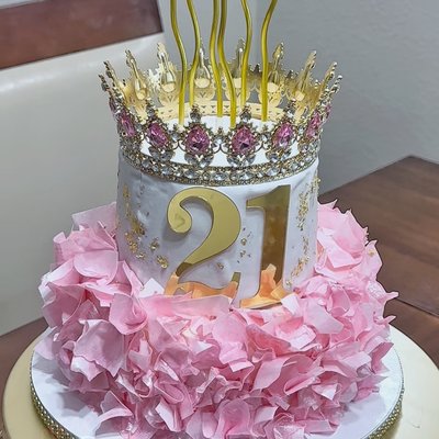 7” And 5” Tiered Cake 