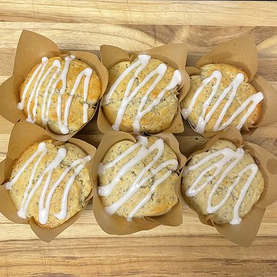 Sourdough Lemon Poppyseed Muffins