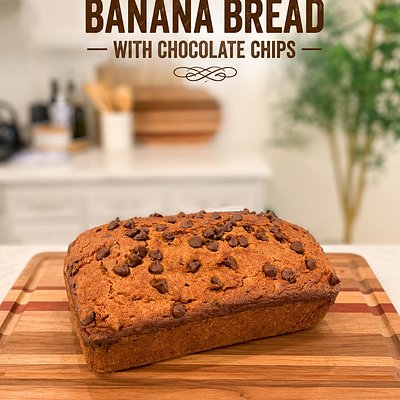 Banana Bread with Chocolate Chips
