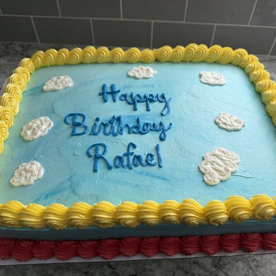 half sheet cake 