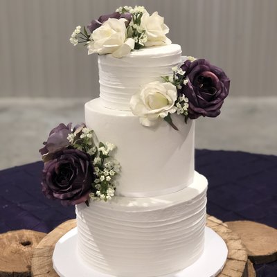 3-Tiered Party Or Wedding Cake (Servings Vary) 
