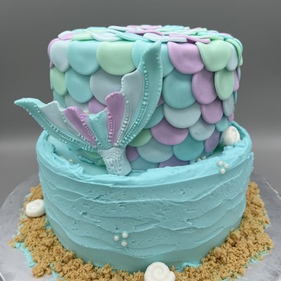 Two Tier: 6” Over 9” (Serves 35-40)