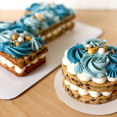 First Birthday Cookie Cake + Smash Cake