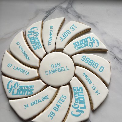 Detroit Lions Cookie Platter