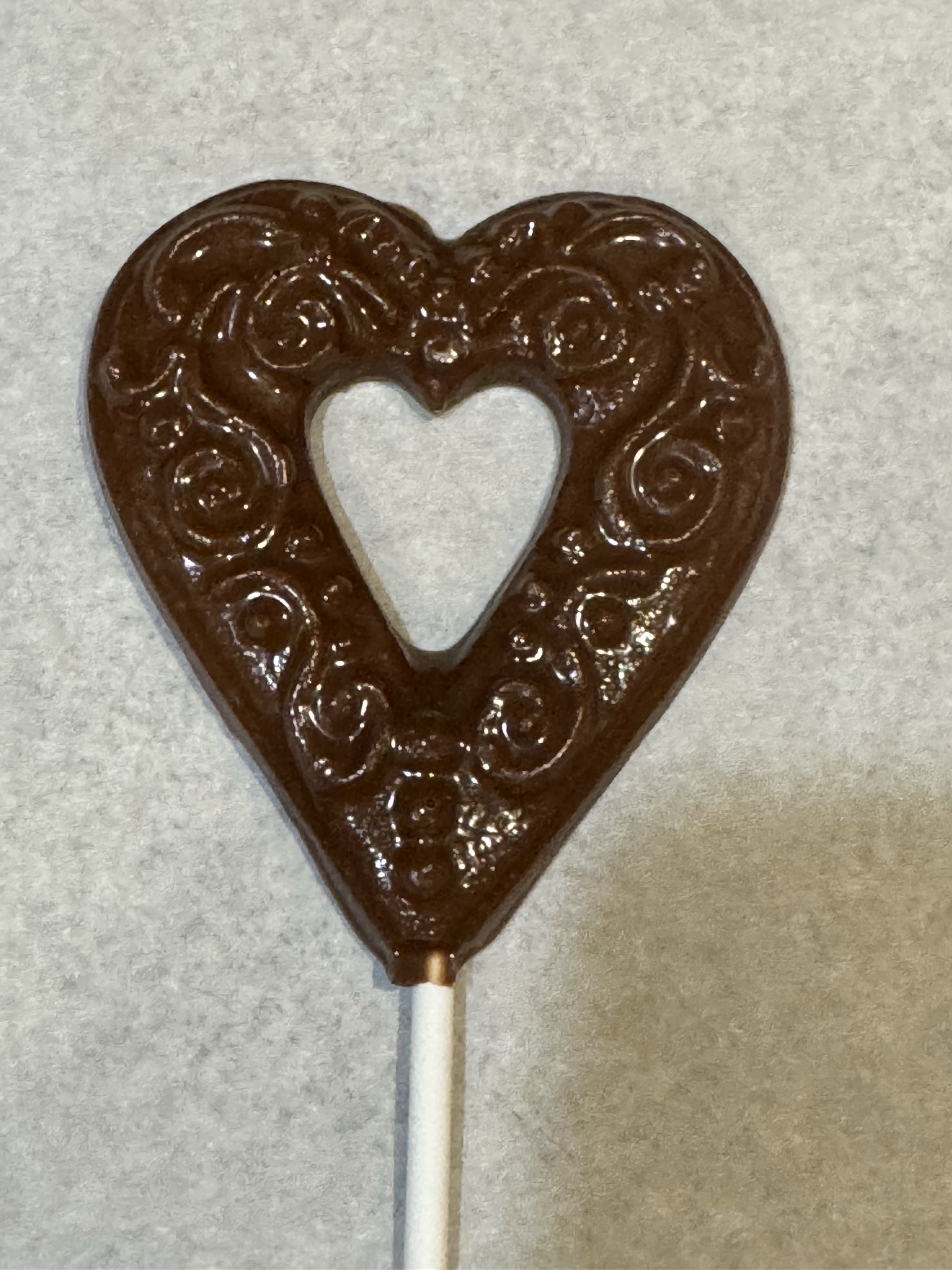 Chocolate Heart Lollipop