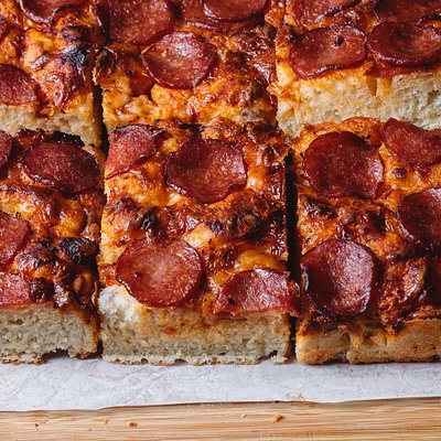 Sourdough Pepperoni Focaccia 