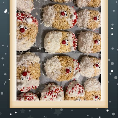 Rice Crispy Santa’s 