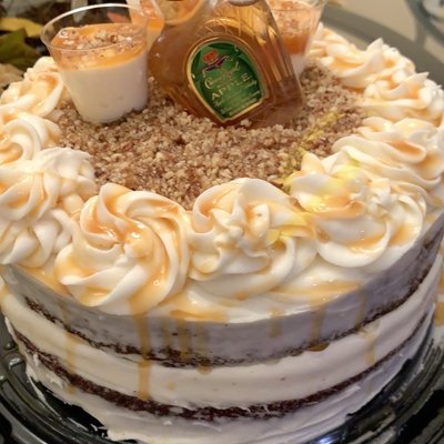 Chocolate Crown Apple Boozy Cake