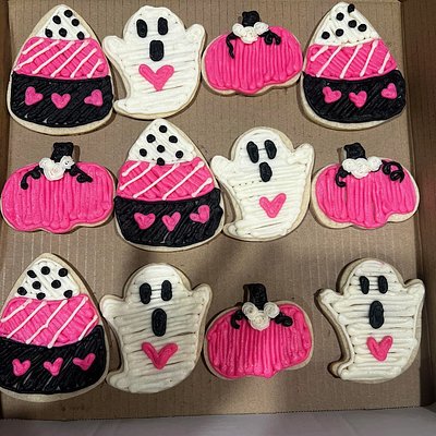Halloween Pink & Black Dozen 