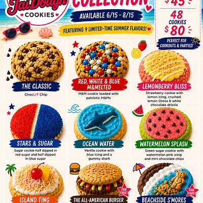 ☀️ JaiDough Summer Collection Cookie Box ☀️