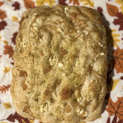 Deep Dish Onion & Goat Cheese Focaccia 