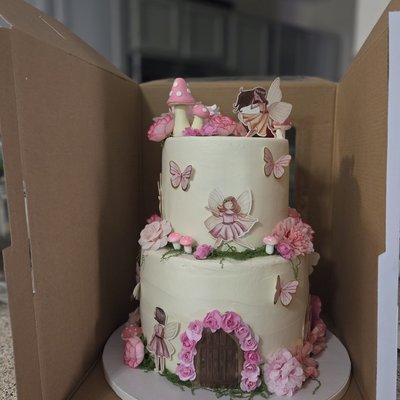 2 Tier Fairy Theme Cake 