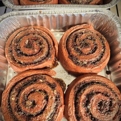 Sourdough Red Velvet Oreo Cinnamon Rolls