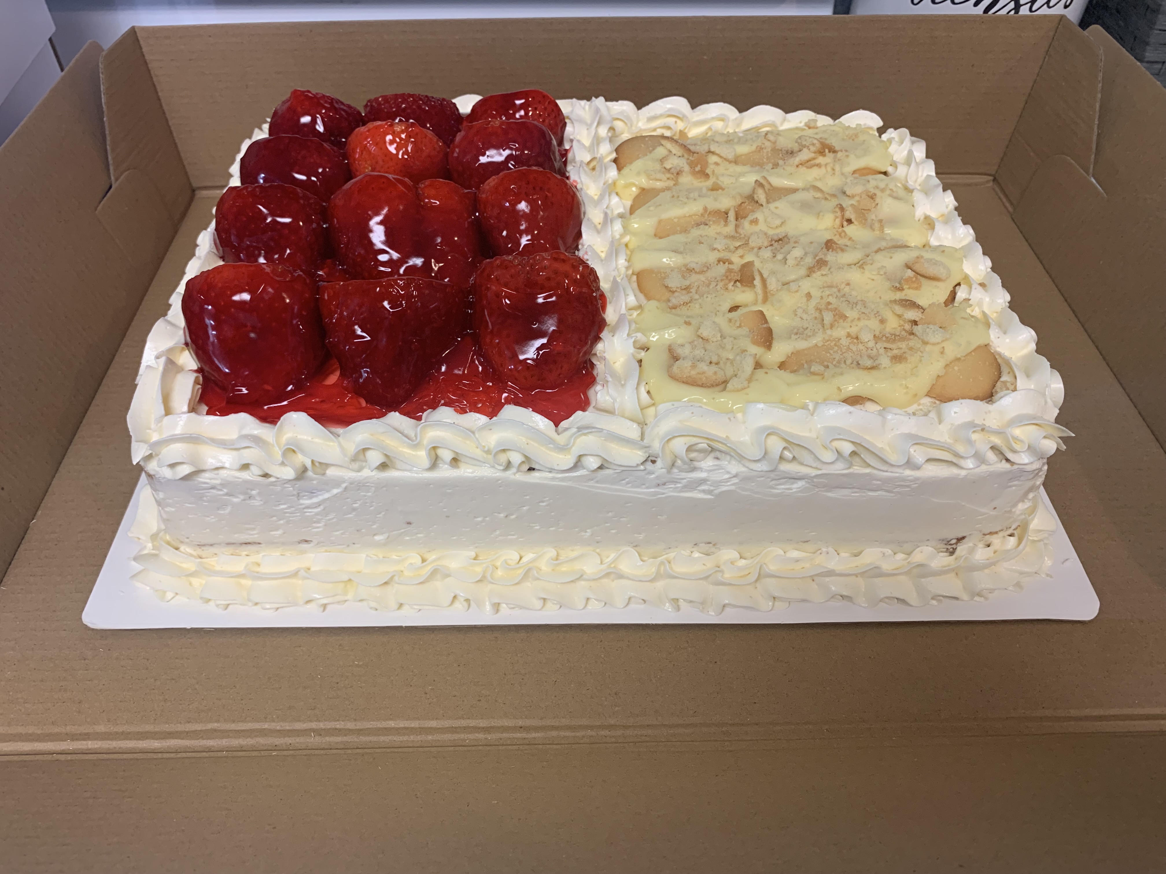Strawberry Shortcake And Banana Pudding Cake