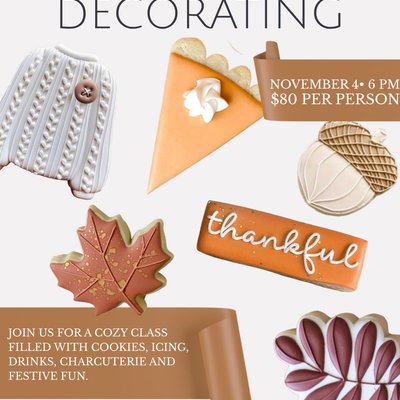 Fall Sugar Cookie Decorating Class
