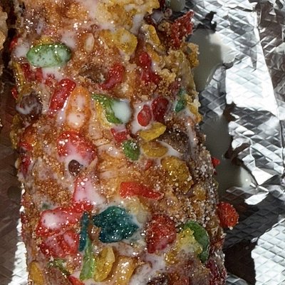Fruity Pebble Korean Corndog