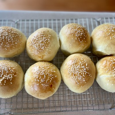 Sourdough Hamburger Buns