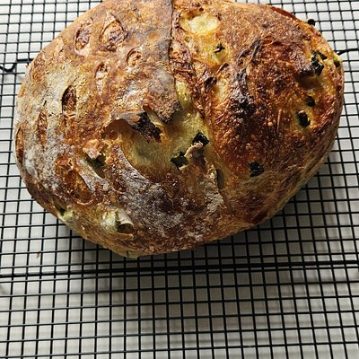 Pickle Cheddar Sourdough Boule 