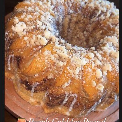 Peach Cobbler Pound Cake