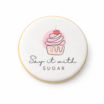50 Logo Printed Sugar Cookies